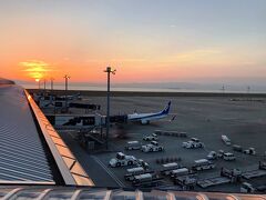 無事セントレアに到着。夕刻時だったのでスカイデッキへ。
母の楽しみにしていた初ハワイ旅行が終了しました。