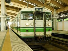 2019.05.01　新潟
１１５系は長岡で２時間くらい休みをとるような運用についているので、糸魚川を往復して用件を済ませた、という算段であった。