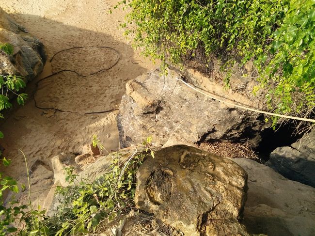 ロッククライミングをしている人が幾人かいました。準備中で登っているところは見れなかったけど。