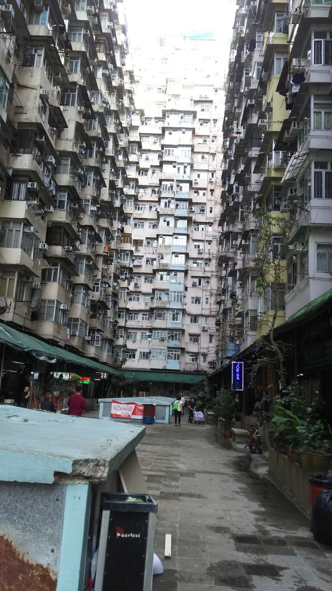 ツアーについている市内観光。しんちゃん、という面白い４０歳くらいの女性ガイドさんが案内してくれます。<br />香港は４回目ですが、ここに来たのは初めて。インスタスポットらしいです？（なぜ）