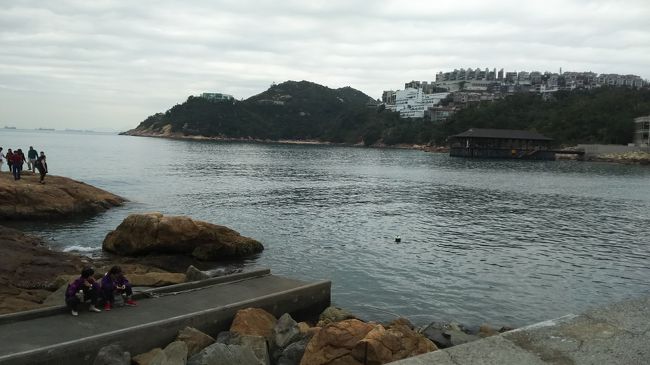 香港島の北側と打って変わって、静かな光景です、