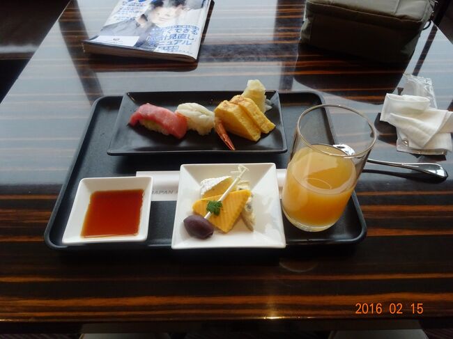 握りずしとチーズをいただきます