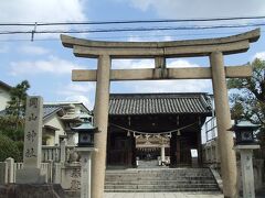 伊勢神社から歩いて10分ほどで、岡山神社。