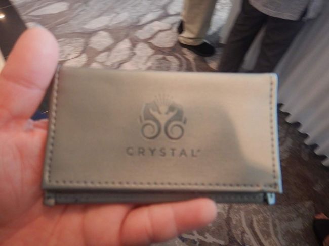 チェックインすると部屋のキーを兼ねたＩＤカードが渡されます。<br />客室の出入り、乗船下船の管理、部屋つけの支払いをすべて管理します。