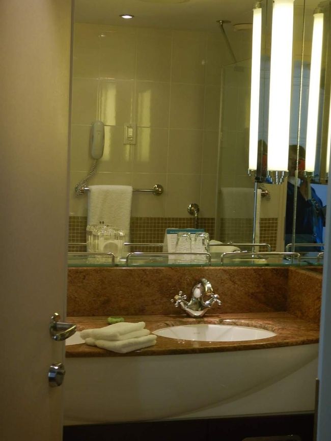 一応２人部屋なので洗面台もボウルが２つあります。