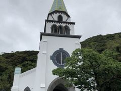 港から車ですぐ、浜脇教会に到着。
昭和6年　五島初の鉄筋コンクリート造りの教会堂です。

