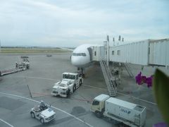 もう帰りの時間
NH470にて帰京。機材はB777-300。