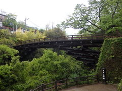 遊歩道を10分程歩き猿橋に到着！何回見ても飽きない不思議な橋だ！