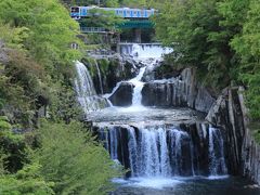 富士急行線十日市場駅からほど近い場所にある田原の滝。