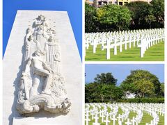 ここは第２次世界大戦で亡くなった
アメリカ人1万7000人が眠る広大な墓地。
中央にはモニュメントがそびえ、
広々とした敷地に真っ白な十字架が並び、
厳かな雰囲気に包まれている。