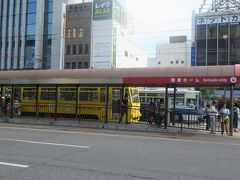 ５月１２日午後３時前。
岡電の路面電車に乗って岡山駅前に戻って来ました。