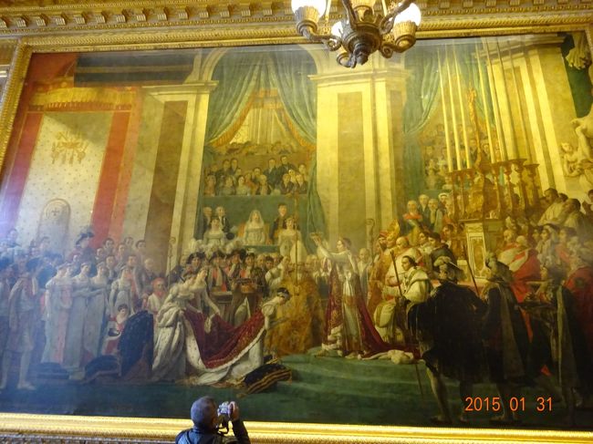この宮殿にもルーブル美術館に展示してあったナポレオンの戴冠式の絵が展示してあります