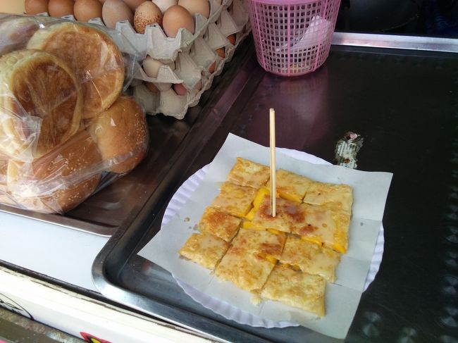 マンゴーパンケーキ。カロリーはめちゃ高いと思います。