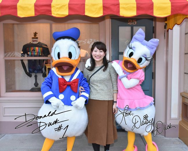 続いてドナルド&amp;デイジー<br />デイジーのこのポージング力が凄い！