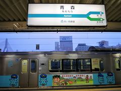 青い森鉄道の乗り場は、東口側に近い１・２番線となっています。（旧東北本線）

■青い森鉄道
 IGRいわて銀河鉄道・目時駅を起点とし、奥羽本線および津軽線・青森駅を結ぶ路線です。［営業キロ121.9km・27駅］