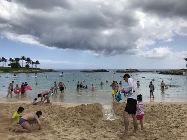 海よりプールだね！ってことで<br />そそくさと引き上げ～