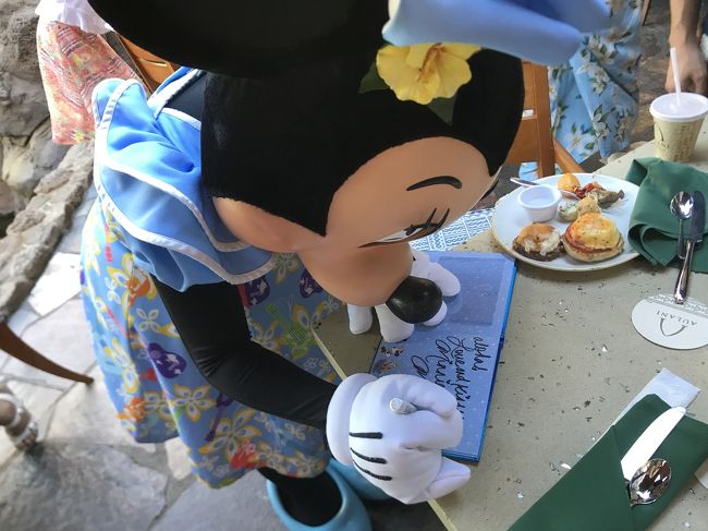 ミニーちゃん♪<br />長いサインを書いてくれました。<br />