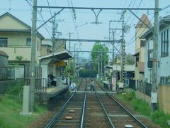 2019.05.03　比叡山坂本ゆき普通列車車内
１駅ずつ拾いながらゆっくり進む。