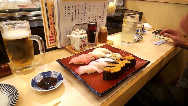 もちろん目標はウニを吐くまで食べることです。<br />まずは1皿目。もちろんアルコール飲み放題を真昼間からつけます。