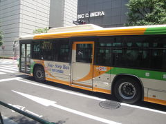 暑いので　都バス　＜都０４系統＞乗車して有楽町駅へ