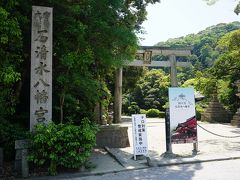 ●石清水八幡宮＠京阪八幡市駅前

一の鳥居です。
ケーブルで上がるのが一般的ですが、この鳥居をくぐって、参道を上がって行くことも可能です。
