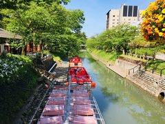 桜のシーズンにはさぞ綺麗だろうと思わせる松川にやって来ました。
