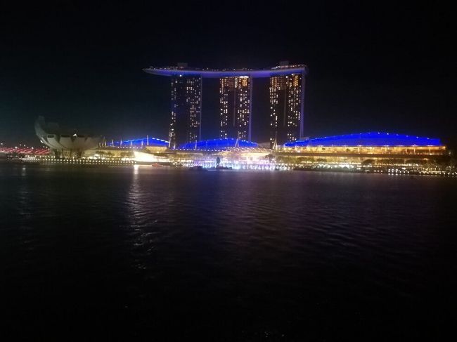 ショーが終わったので横のマーライオンを見に行きます。