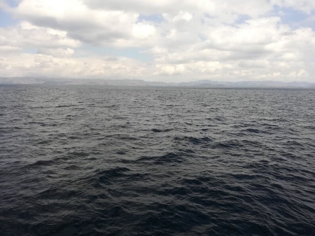 この航路はいくつかの船があるようなのですが、この日乗船した側面にWe Love Indonesiaと記載された船はトイレが世紀末でした(ノД`)・゜・。