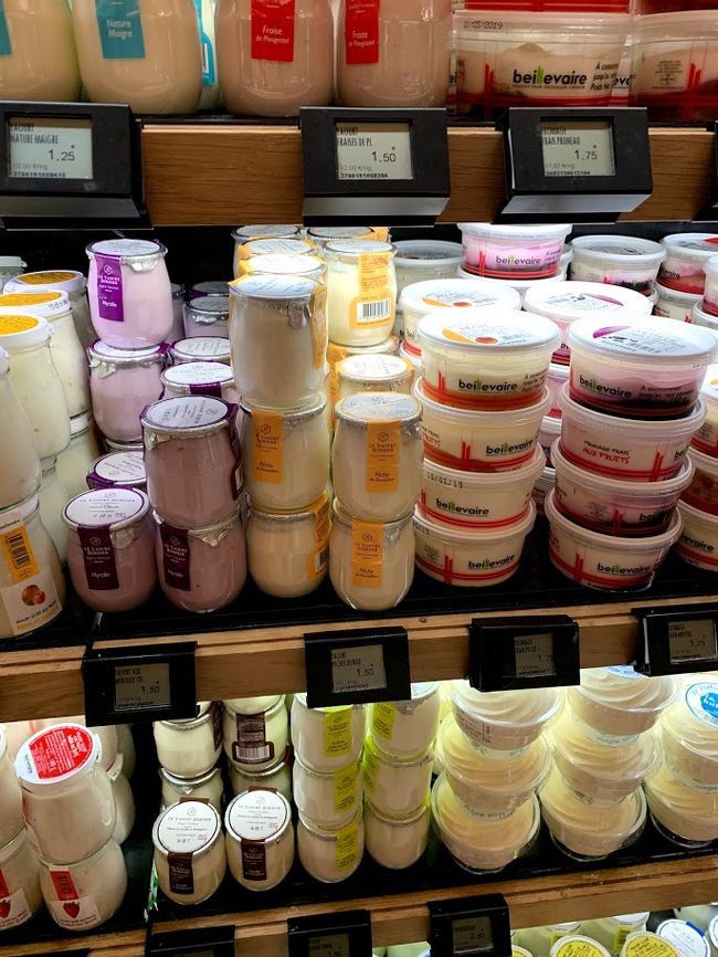 ボルディエやベイユベールのヨーグルト。