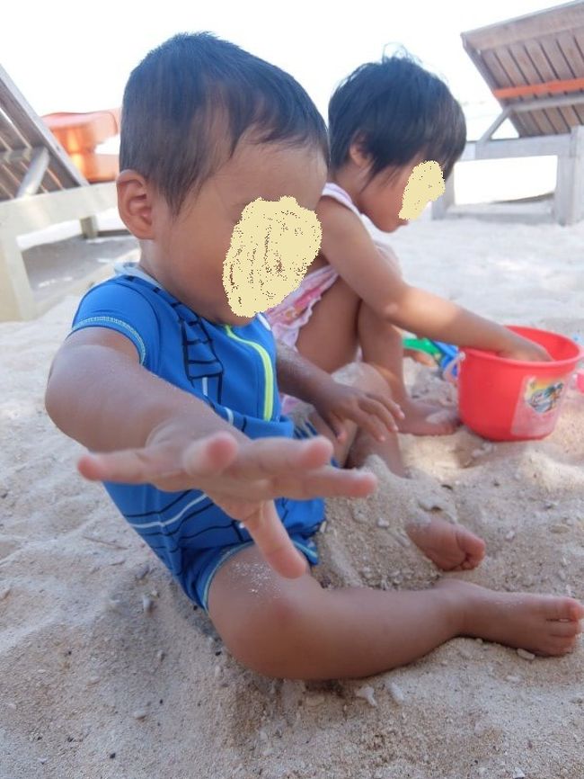 もちろん砂浜でも遊びます。