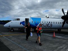 ピコ島のピコ空港に到着。
この空港があるのは、ピコ島の首府マダレナがある島の北西部。

ピコ空港はローカル空港になるので、就航しているのはアゾレス諸島のいくつかの島やリスボンへの便のみで便数も少なく…、
