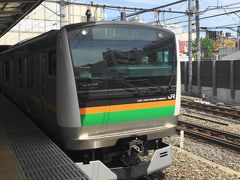大宮駅から上野駅に向かいます。
