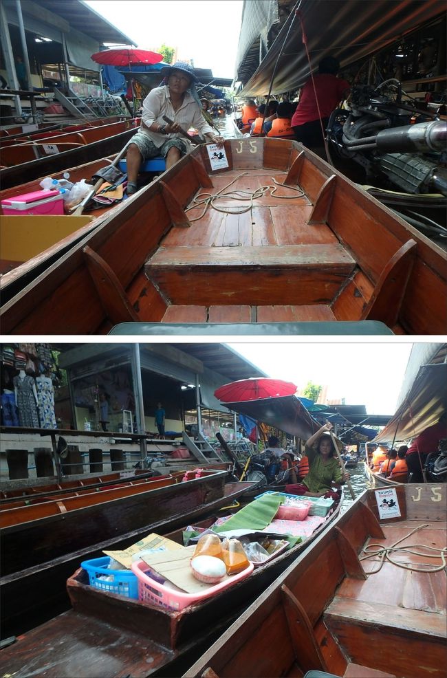 川幅いーっぱいに<br />舟が何艘も並んですれ違うような狭いところでも、<br /><br />お互いぶつかり合わないよう、上手に行き交っていてすごいと思うわ。