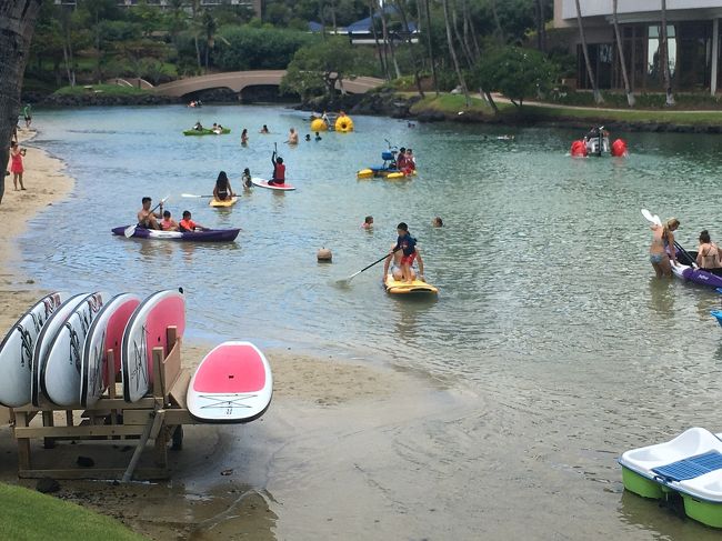 ウォータースポーツができる場所もあります。これは別料金です。