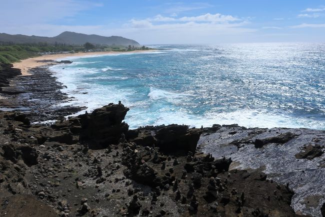 車で5分ほど移動して、次にやって来たのはハロナ潮吹き岩展望台。