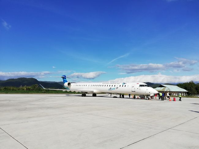 帰りはジェット機でした！行きと高度が全然違う。<br /><br />帰りの飛行機はなんと20分以上も早く出発笑