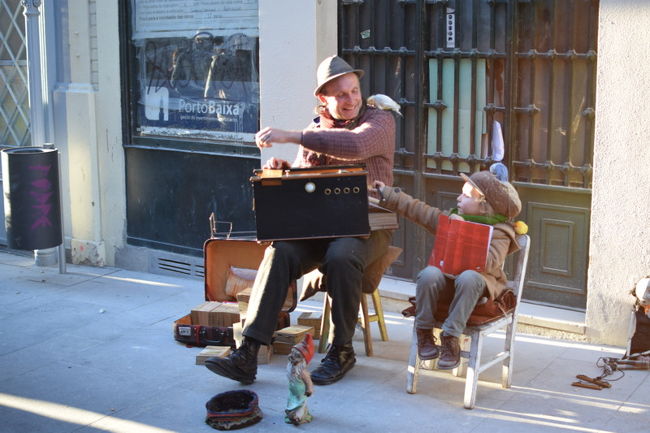 市場にいた親子が場所をかえていた