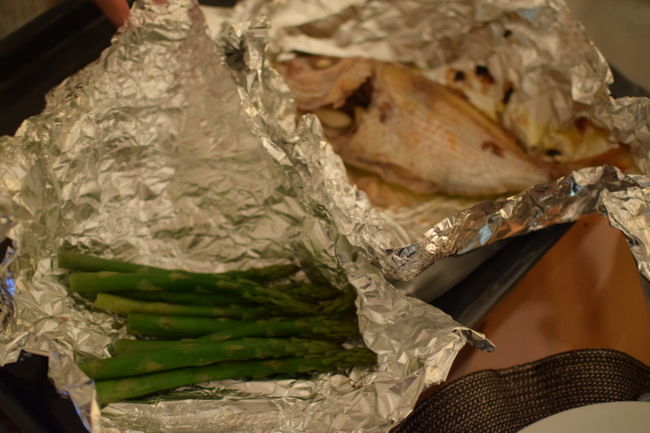 ガーリック、レモン塩で