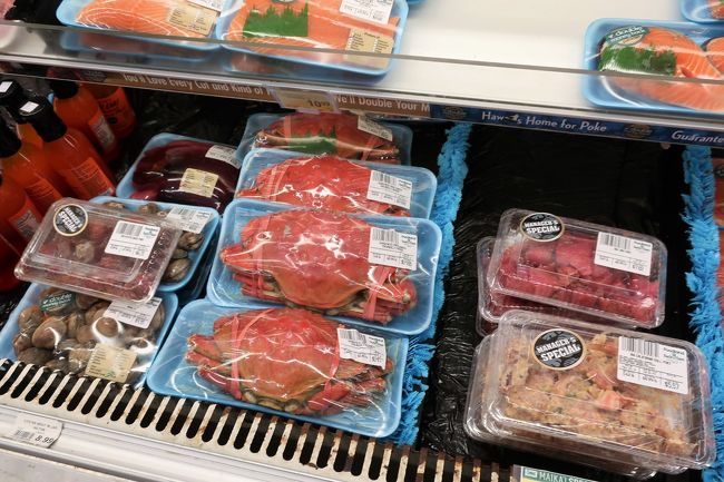 正直、あんまりお腹も減ってないし、昨夜貰って帰ったポキもあるし。。。<br />ということで、スパム握りだけ購入（半額）して、お店を後にしました。