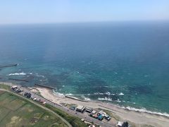 函館の海が見えてきました。
天気が良いのでとても綺麗です。