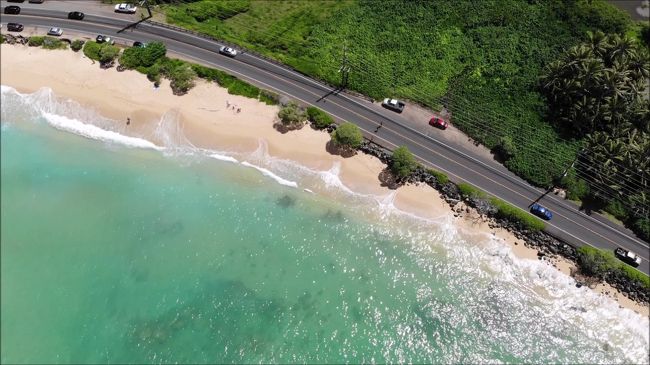 #空撮<br />何気なく車を止めた場所だったけど、意外といい撮影スポットだった。<br />さて、目的のカフクへ向かおう。<br /><br />https://youtu.be/SjyBBtzZnZ4