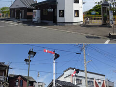 　ＪＲ八戸線の階上駅。何だか聞き覚えのある駅名だなぁ、なんて思って寄ってみた。

　駅前広場を挟んで駅舎の向かいに、腕木式信号機と小さな小屋が。