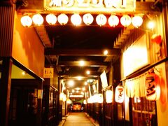 今回のお宿は素泊まりでしたが、
湯けむり横丁で使えるお食事クーポンが付いていたので
いざ横丁へ！飲むぞ～