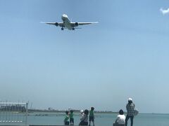 もう少し島の入り口側に戻ると飛行機の迫力ある離着がさらに見ることができます。

大阪の千里川土手よりも近いような気がしたので飛行機好きさんおススメのスポットです！
ここはまた絶対に来たい場所です♪