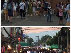 『サンデーマーケット』: サンデーマーケットが開かれるメイン通りは、ターペー門からワットプラシンまで続くRachadamnoen(ラチャダムヌン)通り。
左右に伸びる道にも所狭しとお店が出ているので、人混みとお店の数に圧倒されて、かなり疲れるので、早めに行くことをお勧めします。

 私的には、サタデーマーケットよりも、サンデーマーケットの方が、見ごたえがあって楽しかったです。(=^x^=)
