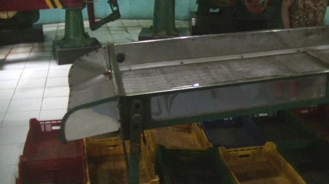 次に揉捻（じゅうねん）室に行きました。<br />葉をくだいて発酵をうながすため機械で揉みます。<br /><br />部屋の一角が発酵エリアとなっています。<br />３時間ほど発酵させます。