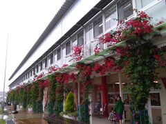 翌日は朝から雨だったので、道の駅とみうらでお魚や野菜を購入し、道の駅保田小学校（写真）に寄って、帰路に着きました。