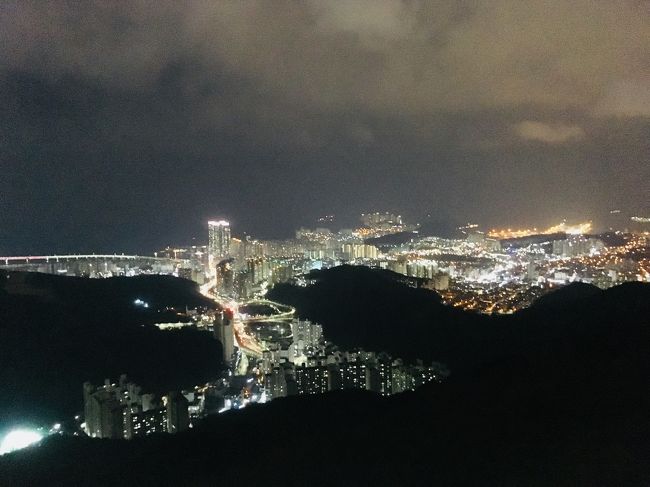 夜中下山することを知らない時に撮った夜景