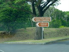 モロ・デ・カステロ・ブランコの駐車場からEN1-1A号線を西へ30数分。
この旅行記最初に出した地図だと、2と番号を振ったテネリフェ島西端のポンタ・ドス・カペリニョスへの標識を発見。

カペリニョスというのは、上の方で言ったファイアル島の最高地点を形成する火山の名。
ポンタというのは先端という意味があるようなので、ポンタ・ドス・カペリニョスは、≪カペリニョス山から細く突き出した岬≫という意味なのでは？
この旅行記の最初に出したファイアル島の地図を見ると、その様子がよく分かると思います。