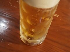 久しぶりに天狗。
生ビール！